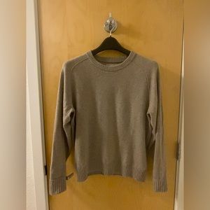 Everlane Ribbed Cashmere Sweater (Tan)